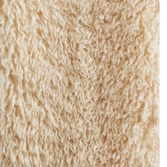 Stand Studio sz 36 4  ivory Carolina Coat faux fur curl nwt - Picture 3 of 11